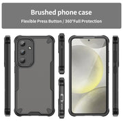 For Samsung Galaxy S25 5G Armor Glaze PC Hybrid TPU Phone Case(Black)