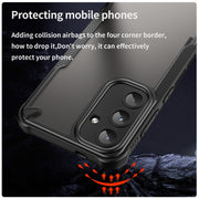 For Samsung Galaxy S25 5G Armor Glaze PC Hybrid TPU Phone Case(Black)
