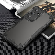 For Samsung Galaxy S25 5G Armor Glaze PC Hybrid TPU Phone Case(Black)