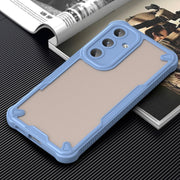 For Samsung Galaxy S25 5G Armor Glaze PC Hybrid TPU Phone Case(Blue)