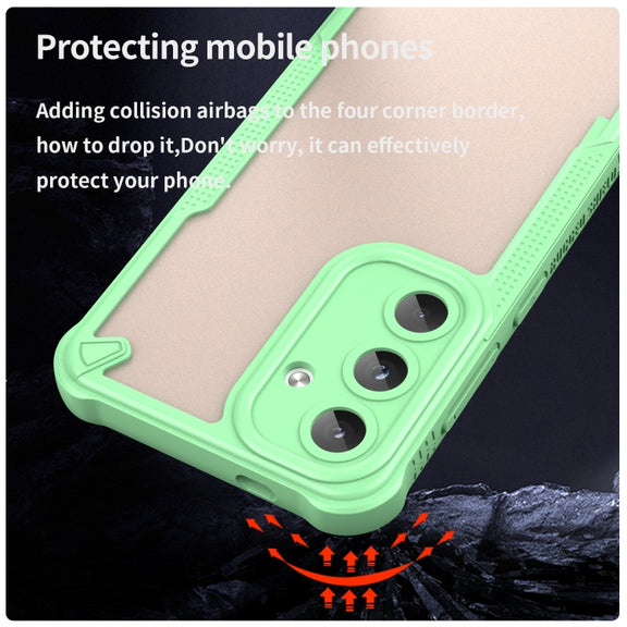 For Samsung Galaxy S25 5G Armor Glaze PC Hybrid TPU Phone Case(Green)