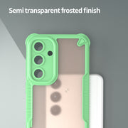 For Samsung Galaxy S25 5G Armor Glaze PC Hybrid TPU Phone Case(Green)