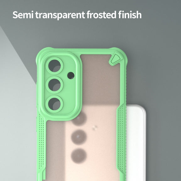 For Samsung Galaxy S25 5G Armor Glaze PC Hybrid TPU Phone Case(Green)