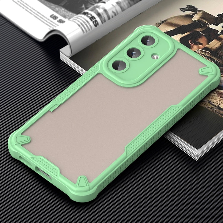 For Samsung Galaxy S25 5G Armor Glaze PC Hybrid TPU Phone Case(Green)