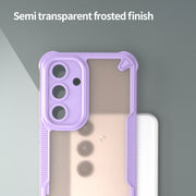 For Samsung Galaxy S25 5G Armor Glaze PC Hybrid TPU Phone Case(Purple)