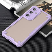 For Samsung Galaxy S25 5G Armor Glaze PC Hybrid TPU Phone Case(Purple)