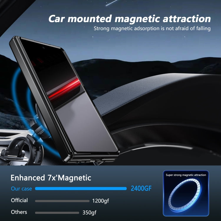For Honor Magic V2 RSR Porsche Design Gold Medal Rotating Folding Series Ring Holder Phone Case(Red)