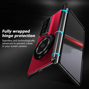 For Honor Magic V2 RSR Porsche Design Gold Medal Rotating Folding Series Ring Holder Phone Case(Red)