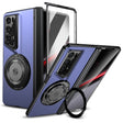 For Honor Magic V2 RSR Porsche Design Gold Medal Rotating Folding Series Ring Holder Phone Case(Blue) - Honor Cases by PMC TechLife | Online Shopping South Africa | PMC TechLife | Buy Now Pay Later Mobicred