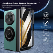 For Honor Magic V3 Gold Medal Rotating Folding Series Ring Holder Phone Case(Royal Blue)