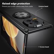For Honor Magic V3 Gold Medal Rotating Folding Series Ring Holder Phone Case(Black)