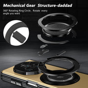 For Honor Magic V3 Gold Medal Rotating Folding Series Ring Holder Phone Case(Gold)