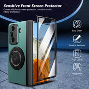 For Honor Magic Vs3 Gold Medal Rotating Folding Series Ring Holder Phone Case(Royal Blue)