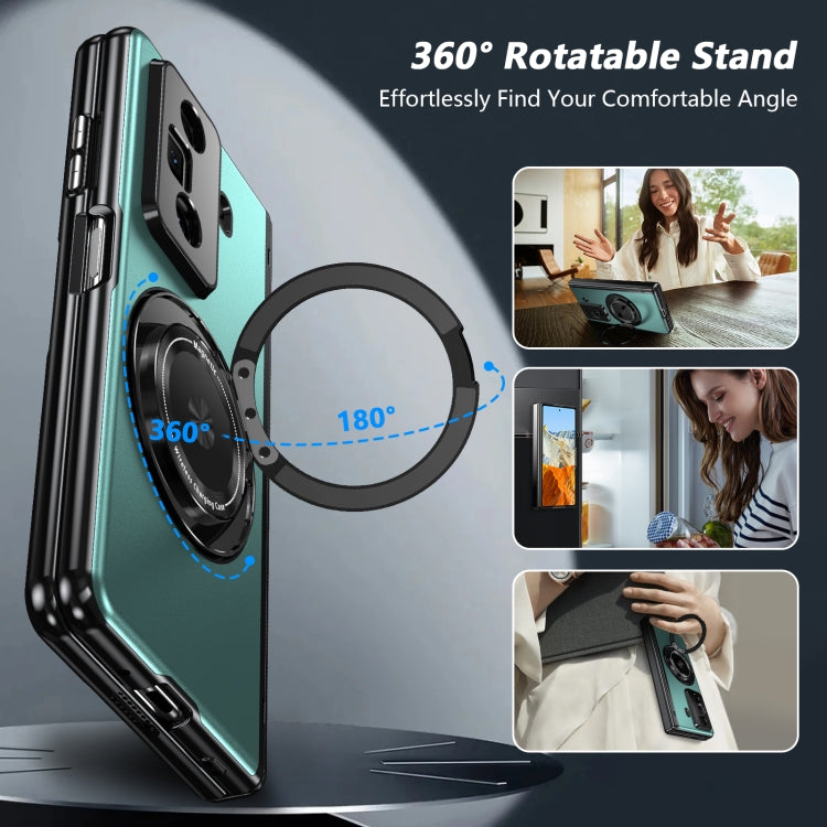 For Honor Magic Vs3 Gold Medal Rotating Folding Series Ring Holder Phone Case(Royal Blue)