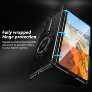 For Honor Magic Vs3 Gold Medal Rotating Folding Series Ring Holder Phone Case(Black)