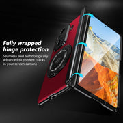 For Honor Magic Vs3 Gold Medal Rotating Folding Series Ring Holder Phone Case(Red)