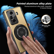 For Honor Magic Vs3 Gold Medal Rotating Folding Series Ring Holder Phone Case(Gold)