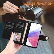 For Doogee N55 Plus Rhombic Texture Flip Leather Phone Case with Lanyard(Black)