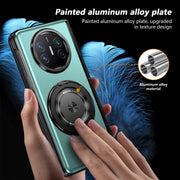 For Huawei Mate X5 Gold Medal Rotating Folding Series Ring Holder Phone Case(Royal Blue)
