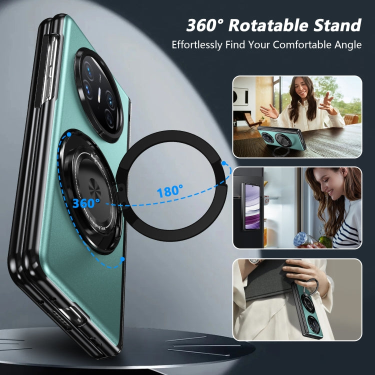For Huawei Mate X5 Gold Medal Rotating Folding Series Ring Holder Phone Case(Royal Blue)