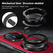 For Huawei Mate X5 Gold Medal Rotating Folding Series Ring Holder Phone Case(Red)