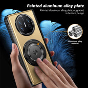 For Huawei Mate X5 Gold Medal Rotating Folding Series Ring Holder Phone Case(Gold)