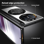 For Huawei Mate X5 Gold Medal Rotating Folding Series Ring Holder Phone Case(Silver)