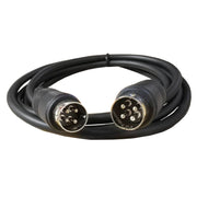 MD DIN 4 Pin Male to Male AC/DC Power Audio Adapter Cable, Length:5m(Black)