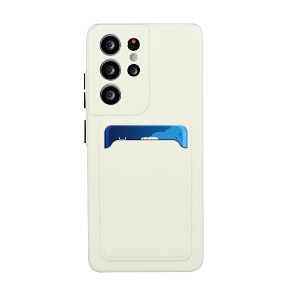 For Samsung Galaxy S25 Ultra 5G Card Slot Design Shockproof TPU Phone Case(White)