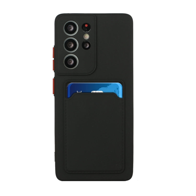 For Samsung Galaxy S25 Ultra 5G Card Slot Design Shockproof TPU Phone Case(Black)
