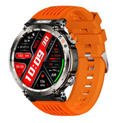 HT30 1.7 inch IP68 Water-resistant Silicone Band Smart Watch, Support Flashlight / Banknote Detector Light / Compass(Orange)