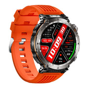 HT30 1.7 inch IP68 Water-resistant Silicone Band Smart Watch, Support Flashlight / Banknote Detector Light / Compass(Orange)