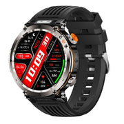 HT30 1.7 inch IP68 Water-resistant Silicone Band Smart Watch, Support Flashlight / Banknote Detector Light / Compass(Black)