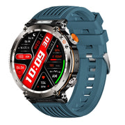 HT30 1.7 inch IP68 Water-resistant Silicone Band Smart Watch, Support Flashlight / Banknote Detector Light / Compass(Blue)