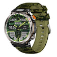 HT30 1.7 inch IP68 Waterproof Camouflage Silicone Band Smart Watch, Support Flashlight / Banknote Detector Light / Compass(Army Green) - Smart Wristbands by PMC TechLife | Online Shopping South Africa | PMC TechLife | Buy Now Pay Later Mobicred
