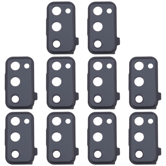 For Samsung Galaxy S20 FE SM-G780F 10pcs Rear Camera Lens Cover(Black)