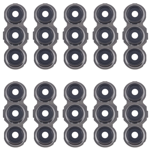 For Samsung Galaxy F55 SM-E556B 10pcs Rear Camera Lens Cover(Black)