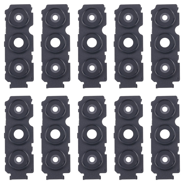 For Samsung Galaxy A04s SM-A047F 10pcs Rear Camera Lens Cover(Black)