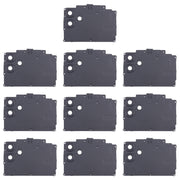 For Samsung Galaxy F04 SM-E045F 10pcs Rear Camera Lens Cover(Black)