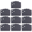 For Samsung Galaxy M04 SM-M045F 10pcs Rear Camera Lens Cover(Black) - free shipping - PMc TechLife - Order now!