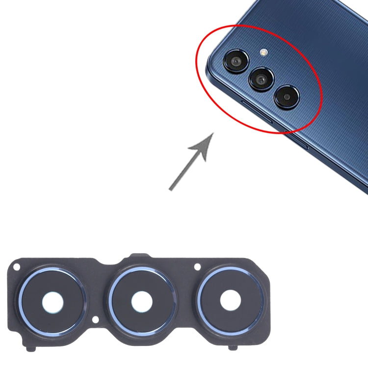 For Samsung Galaxy M35 5G SM-M356B 10pcs Rear Camera Lens Cover(Blue)