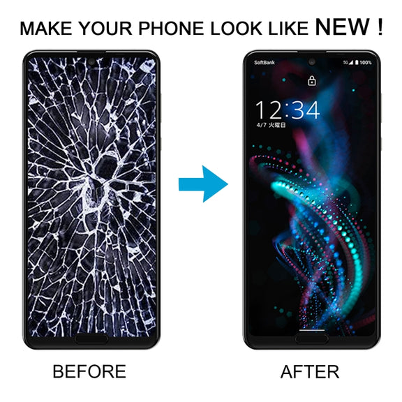 For Sharp Aquos R5G Original LCD Screen With Digitizer Full Assembly