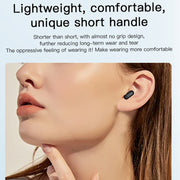 X17 mini 1.27 inch IP67 Water-resistant 2 in 1 Bluetooth Earphone Smart Watch(Gold)