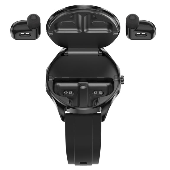 X20 1.43 inch IP67 Water-resistant 2 in 1 Bluetooth Earphone Smart Watch(Black)