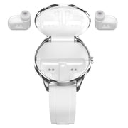 X20 1.43 inch IP67 Water-resistant 2 in 1 Bluetooth Earphone Smart Watch(White)
