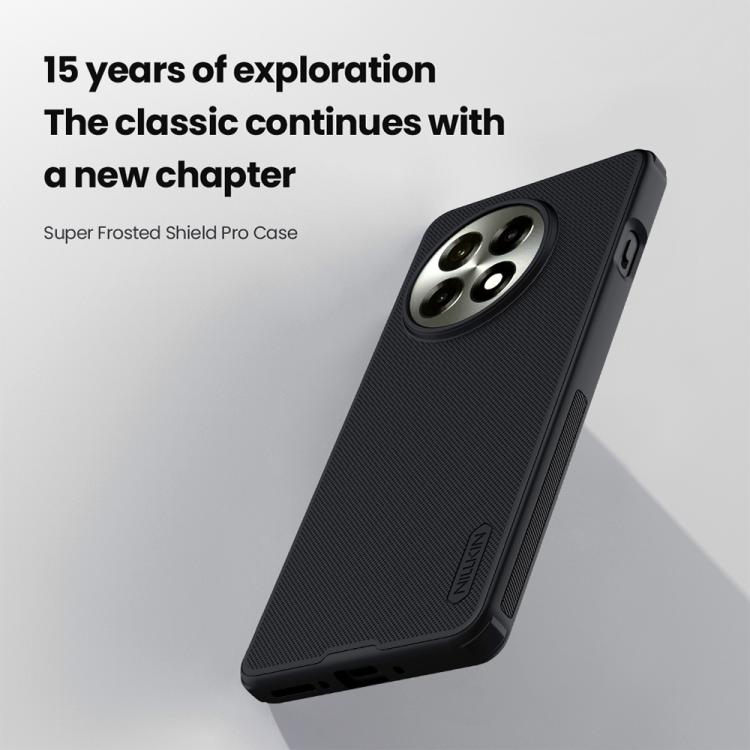For OnePlus Ace 5 / 13R NILLKIN Frosted Shield Pro PC + TPU Phone Case(Black)