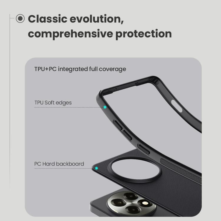 For OnePlus Ace 5 / 13R NILLKIN Frosted Shield Pro PC + TPU Phone Case(Black)