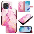 For Doogee N55 Plus PT003 Marble Pattern Flip Leather Phone Case(Pink Purple Gold) - More Brand by PMC TechLife | Online Shopping South Africa | PMC TechLife | Buy Now Pay Later Mobicred