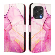 For Doogee N55 Plus PT003 Marble Pattern Flip Leather Phone Case(Pink Purple Gold)