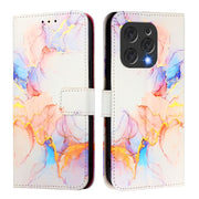 For Doogee N55 Plus PT003 Marble Pattern Flip Leather Phone Case(Galaxy Marble White)